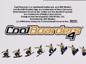 Cool Boarders 4 (US) screen shot title